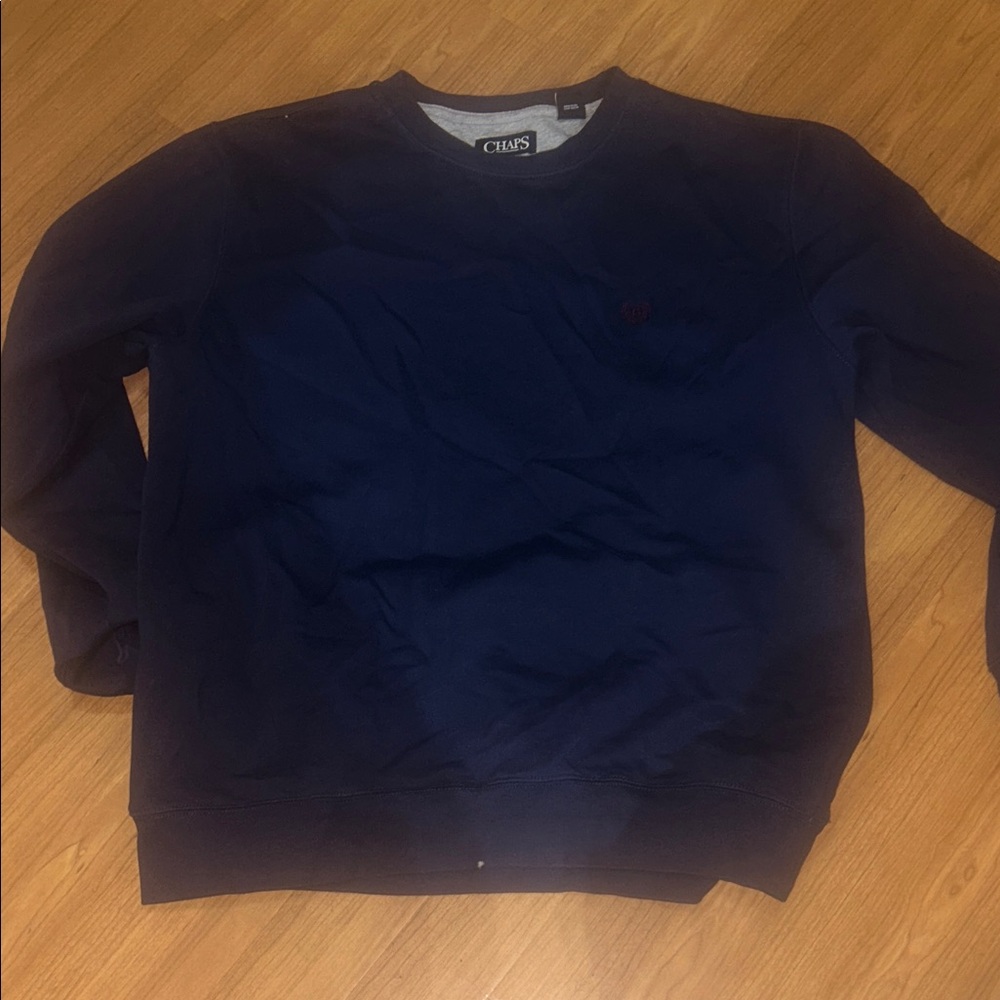 Chaps Men's Dark Blue Crewneck Sweater